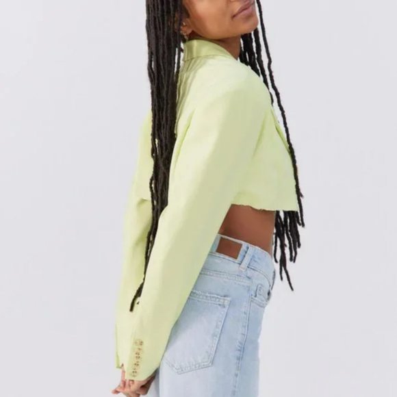 Urban Outfitters Cropped Blazer Size M - Picture 2 of 10